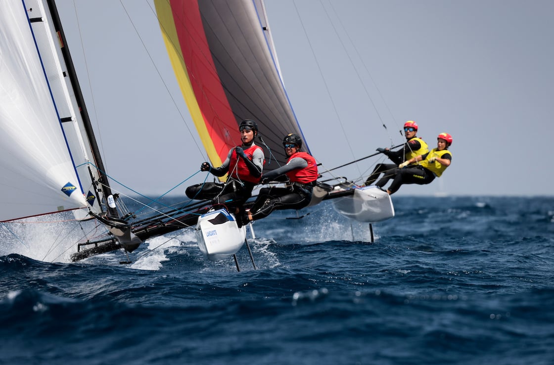 Tara Pacheco y Florian Trittel pasan a los alemanes_Nacra17